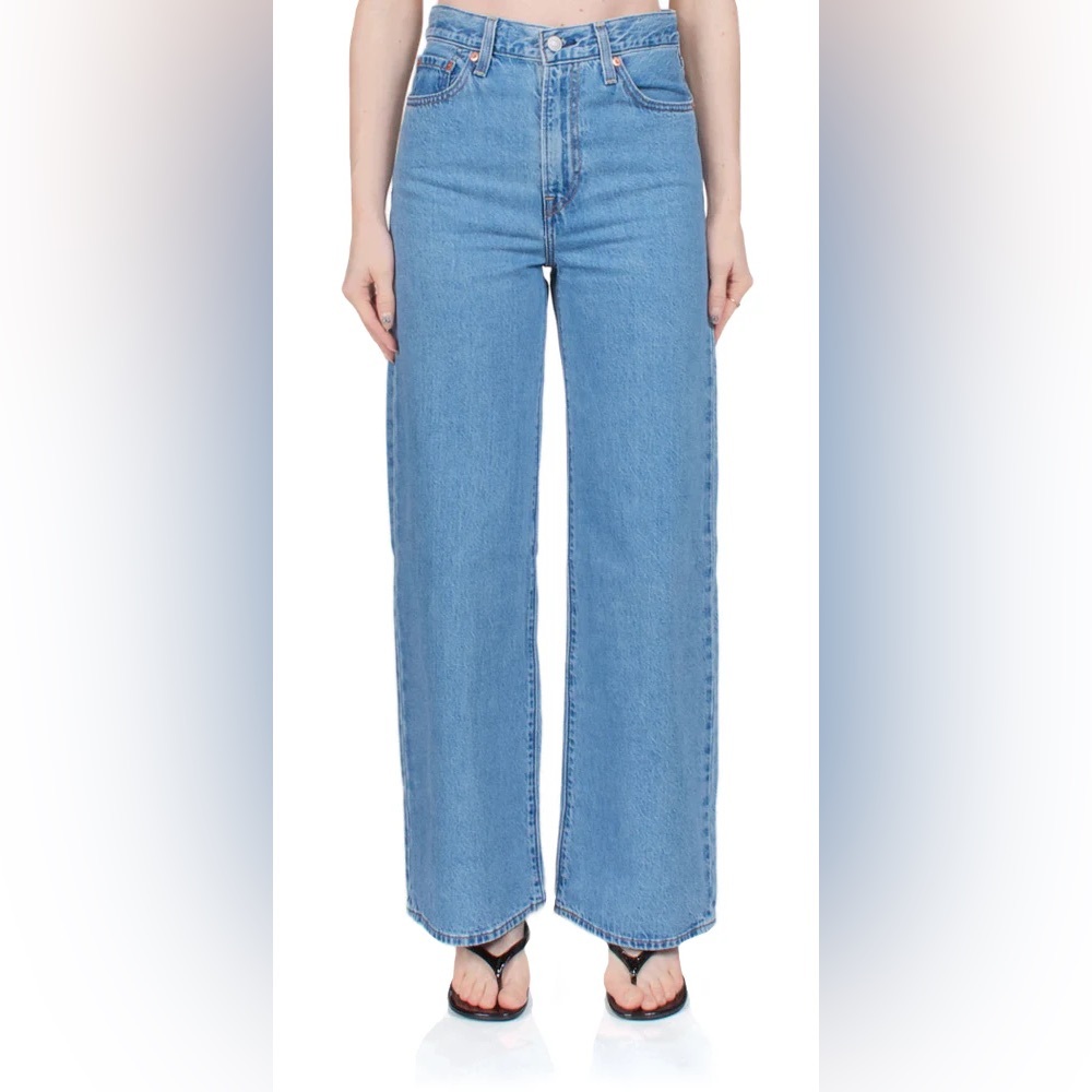 levi's ribcage wide leg in the color splash zone